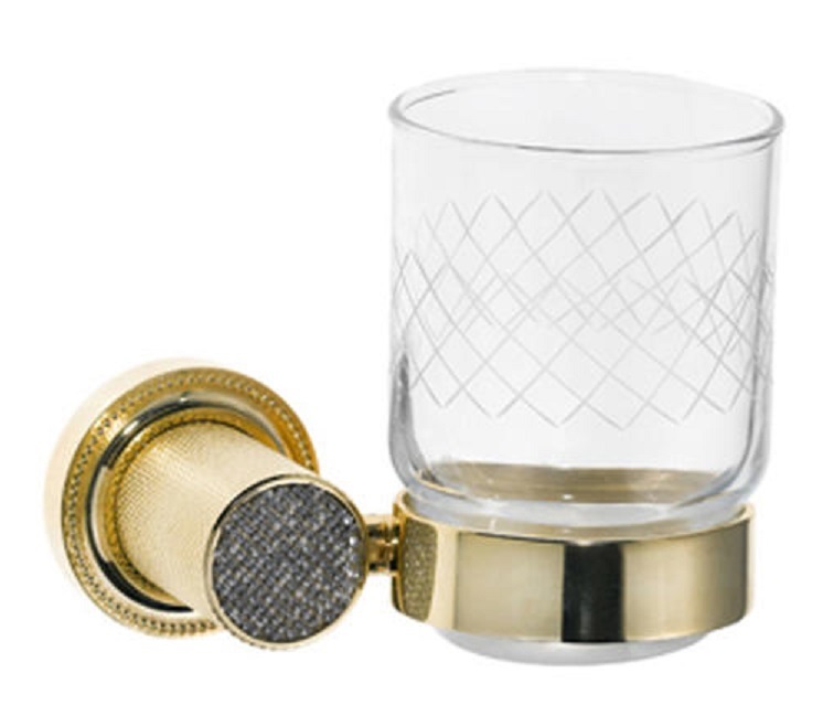 Стакан для ванной комнаты Boheme Royale Cristal 10924-G-B (золотой)