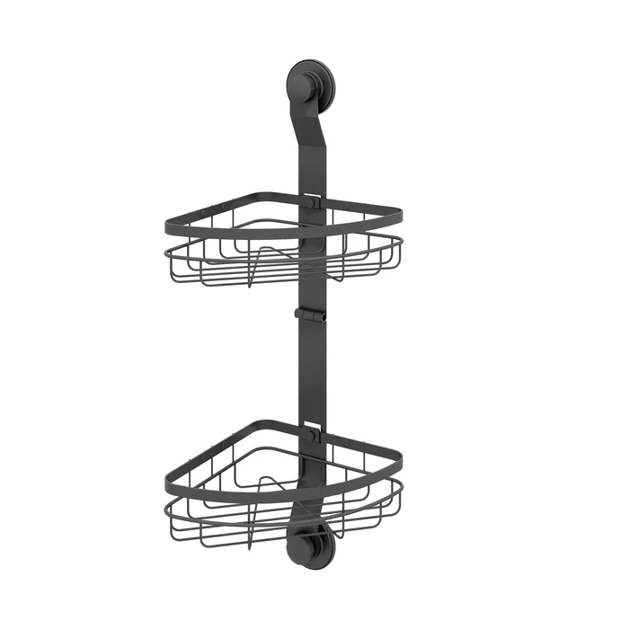 Полка для ванной комнаты Milardo Easy EASCWS2M44 216*214 мм (чёрный матовый)