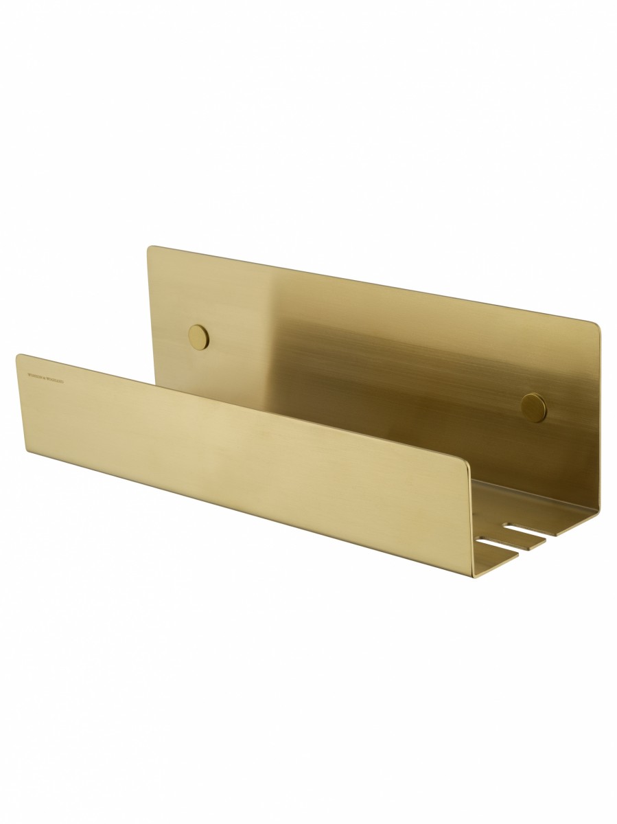Полка для ванной комнаты Wonzon & Woghand WW-6131-BG (брашированное золото)