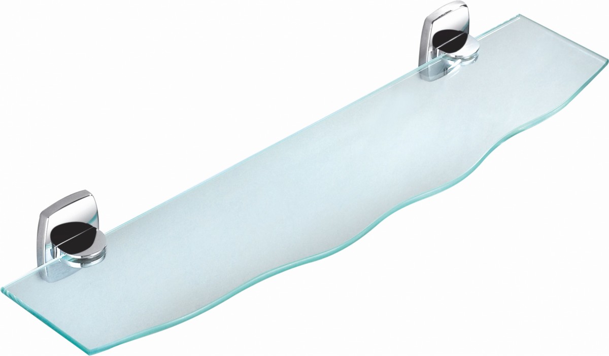 Стеклянная полка для ванной Wonzon & Woghand PORTO WW-1701 (хром)