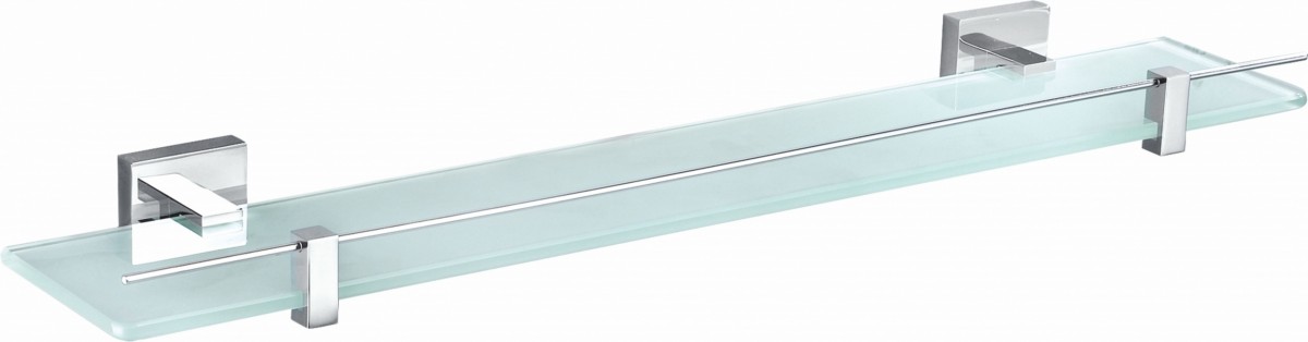 Стеклянная полка для ванной Wonzon & Woghand POLO WW-8927 (хром)