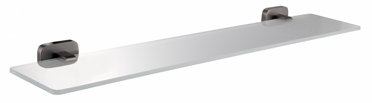 Стеклянная полка для ванной Wonzon & Woghand GRAFFITY WW-9327-BGM (тёмный графит)