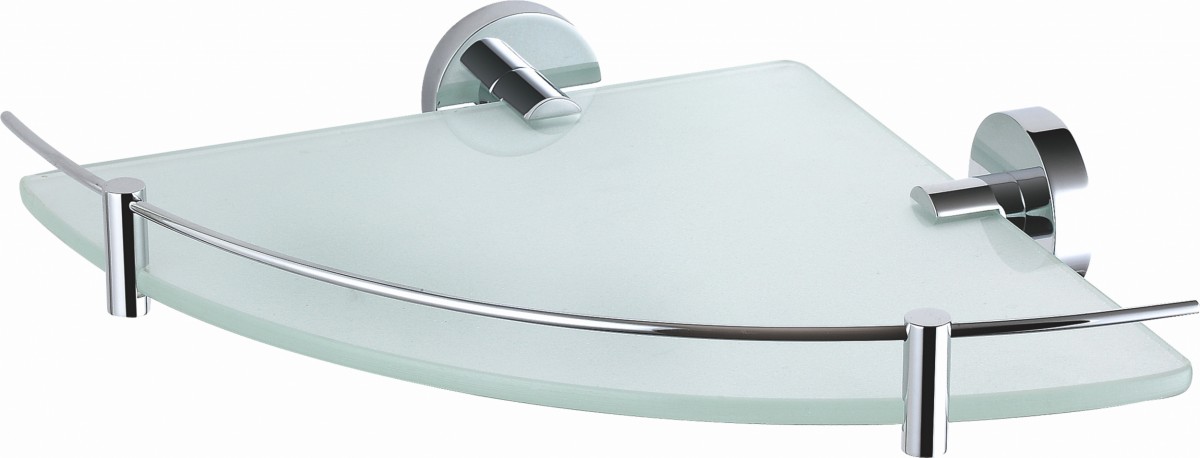 Стеклянная полка для ванной Wonzon & Woghand EASY WW-8117 (хром)
