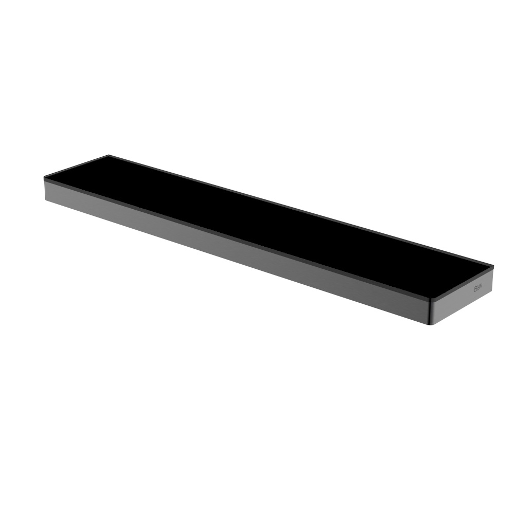 Полка для ванной комнаты Black&White Gravity 9615GM (оружейная сталь)