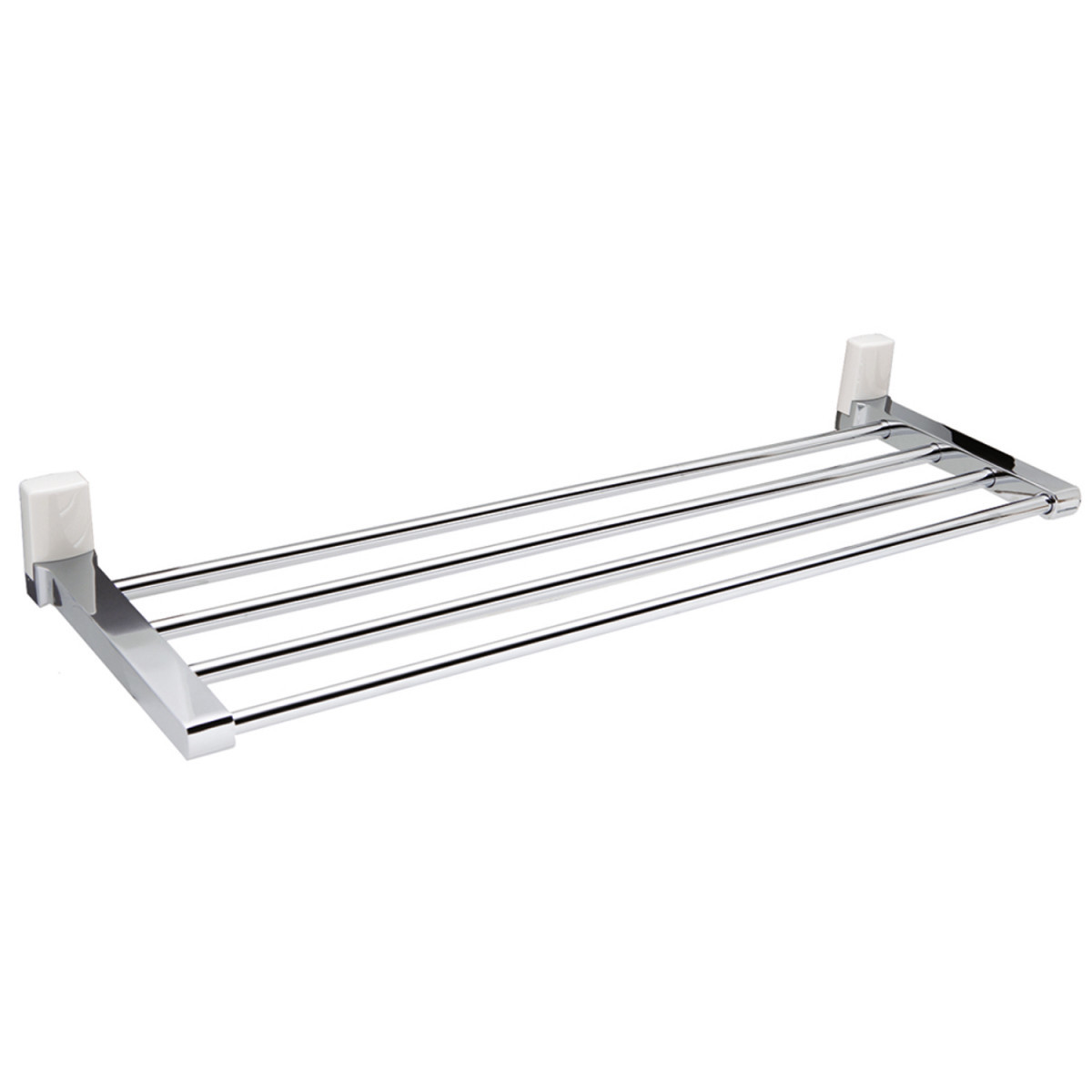 Полка для ванной комнаты WasserKRAFT Leine K-5011WHITE (хром/белый)