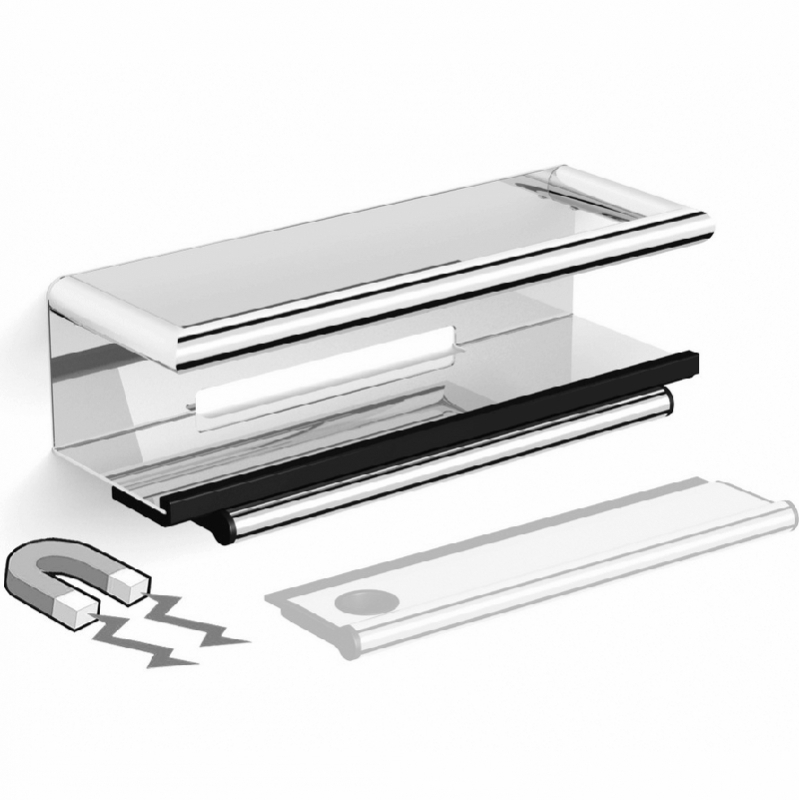 Полка для ванной комнаты Black&White Accessories SN-2351 (хром)