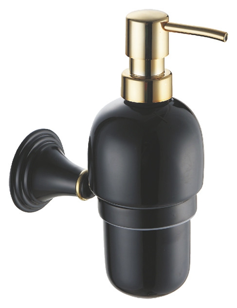 Дозатор Fixsen Luksor FX-71612B (черный/золото)