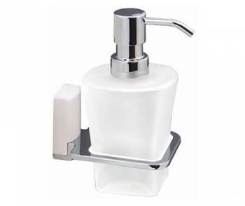 Дозатор WasserKRAFT Leine K-5099W (хром/белый)