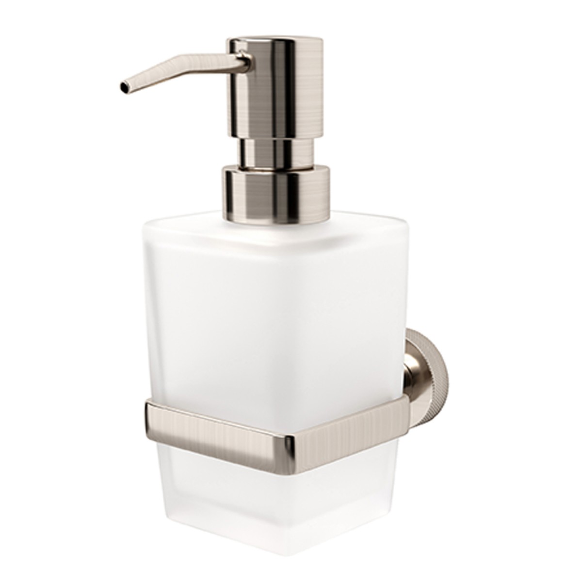 Дозатор WasserKRAFT Tauber K-64499 (никель/белый матовый)