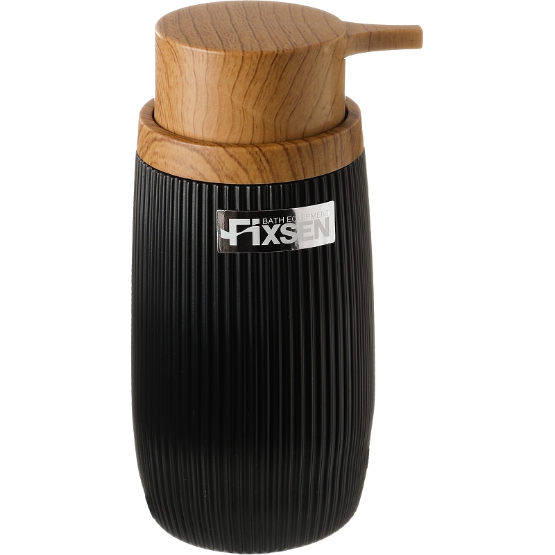 Дозатор Fixsen Black Boom FX-411-1 (дерево/чёрный)