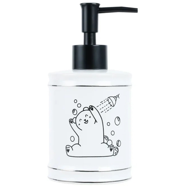 Дозатор Fixsen Teddy FX-600-1 (белый/чёрный)