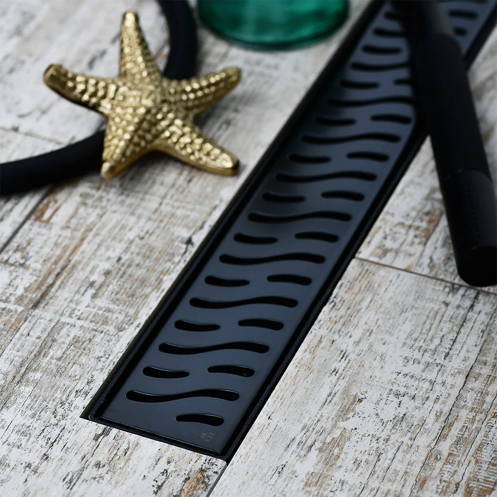 Душевой трап Veconi Harmony Black V950HB 950 мм (чёрный матовый)