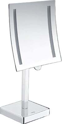 Зеркало косметическое WasserKRAFT K-1007 (хром) (LED)