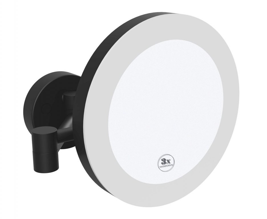 Зеркало косметическое Bemeta 116101770 (черный) LED
