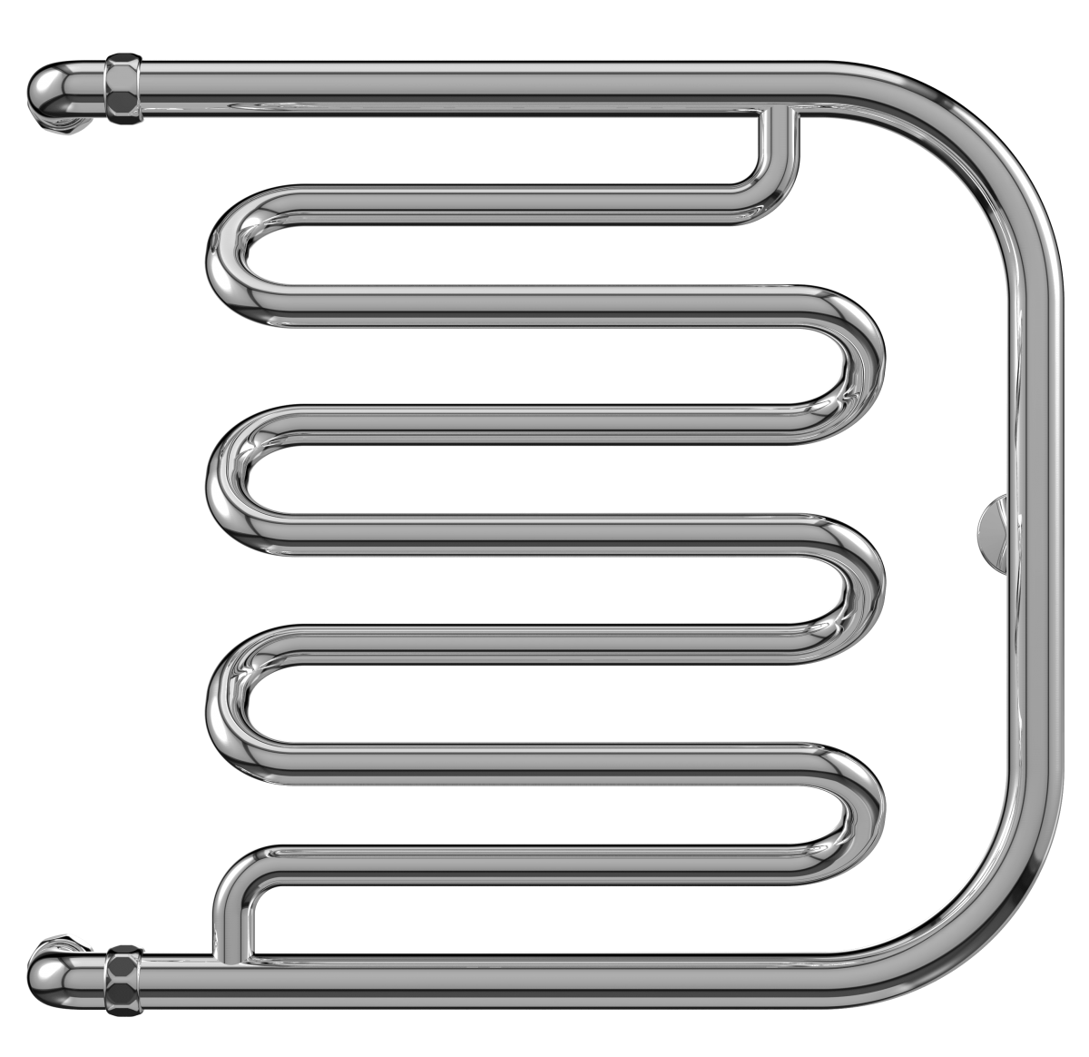 Водяной полотенцесушитель Terminus Фокстрот-Лиана 500*600 (хром)