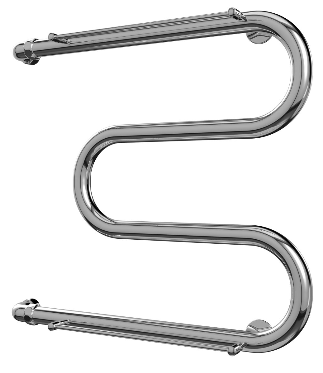 Водяной полотенцесушитель Terminus 600*700 (хром) с полкой