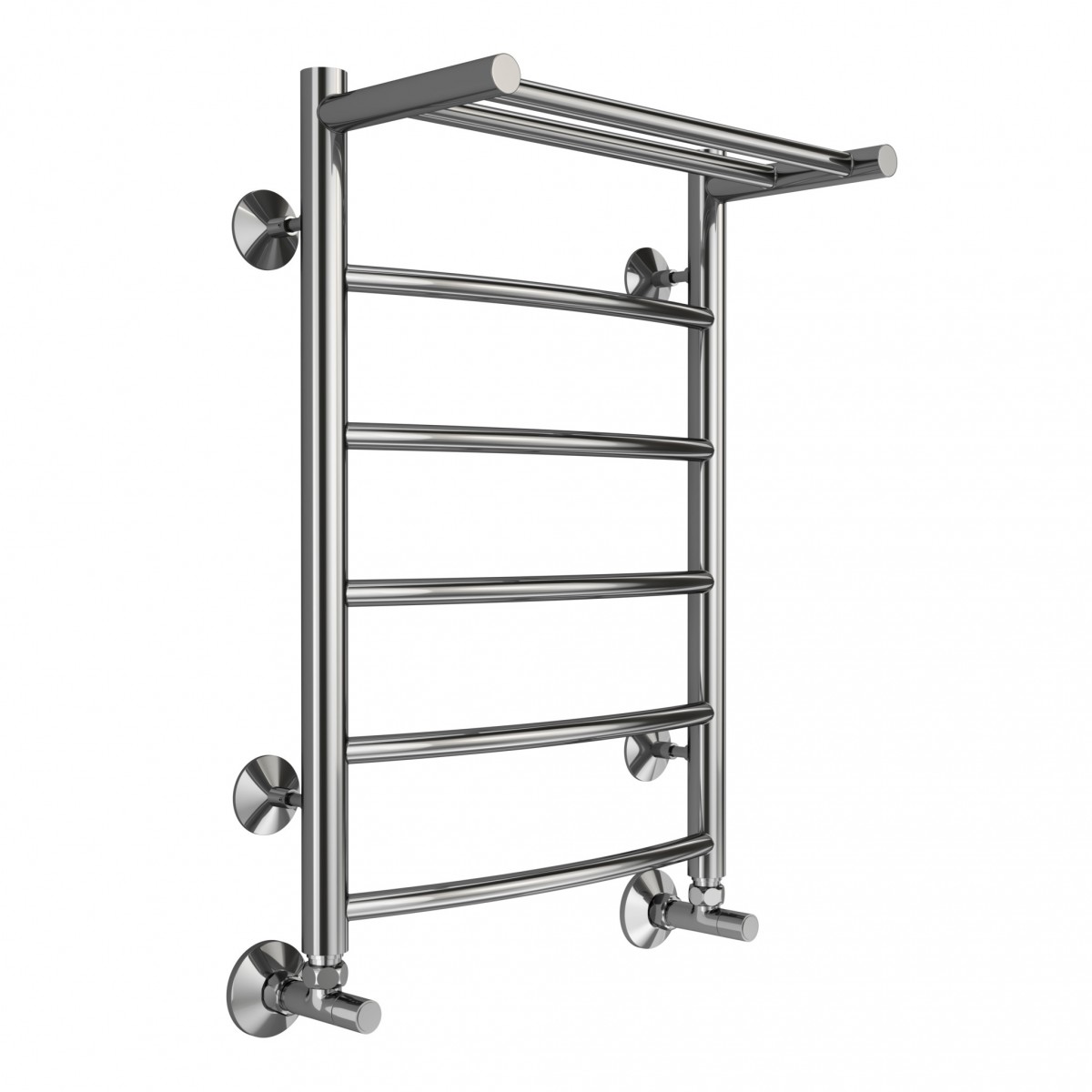 Водяной полотенцесушитель Terminus Классик П6 400*600 (хром) с полкой