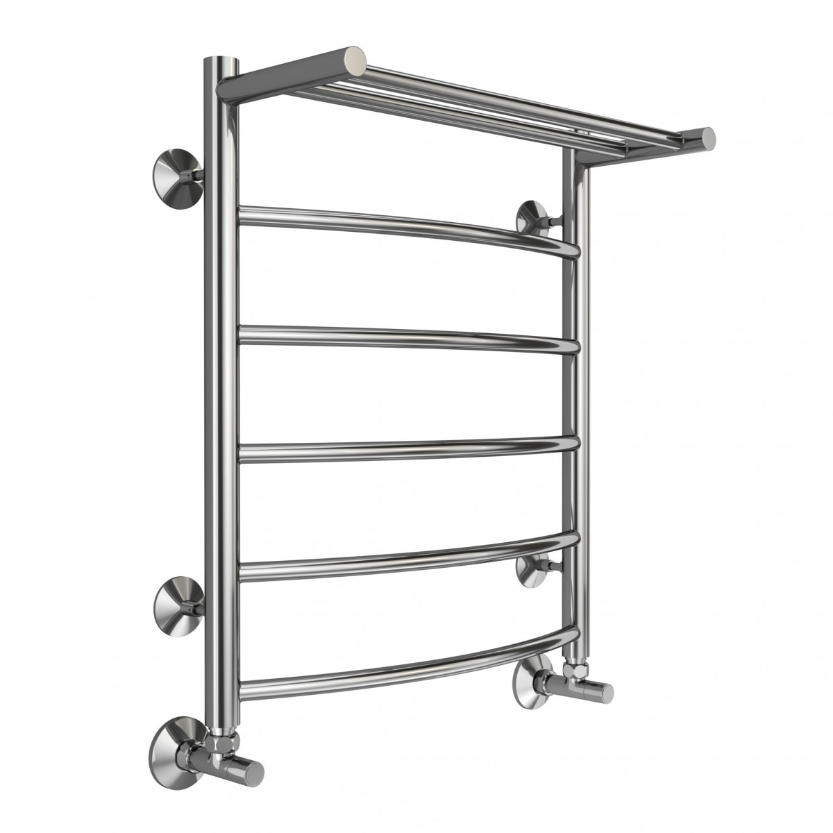 Водяной полотенцесушитель Terminus Классик П6 500*600 (хром) с полкой