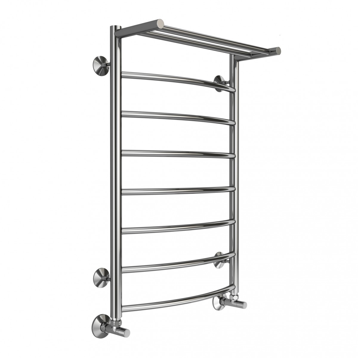 Водяной полотенцесушитель Terminus Классик П8 500*800 (хром) с полкой