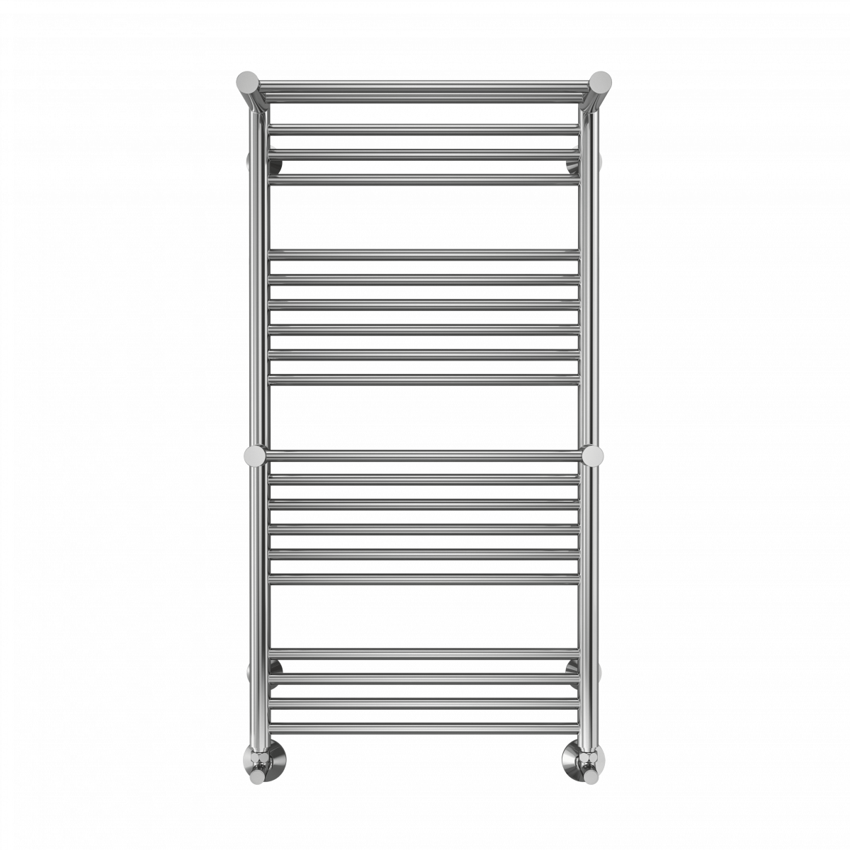 Водяной полотенцесушитель Terminus Аврора П20 532*1000 мм (хром) с 2-мя полками