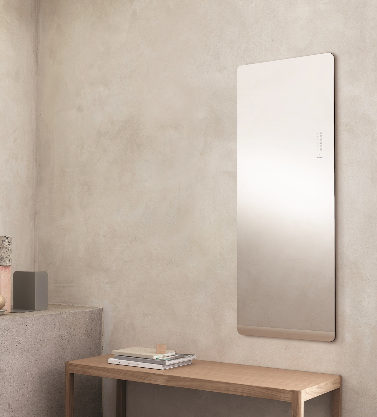 Электрический полотенцесушитель Lazzarini E-Mirrorr 500W 389296 400*1200 мм (белый)