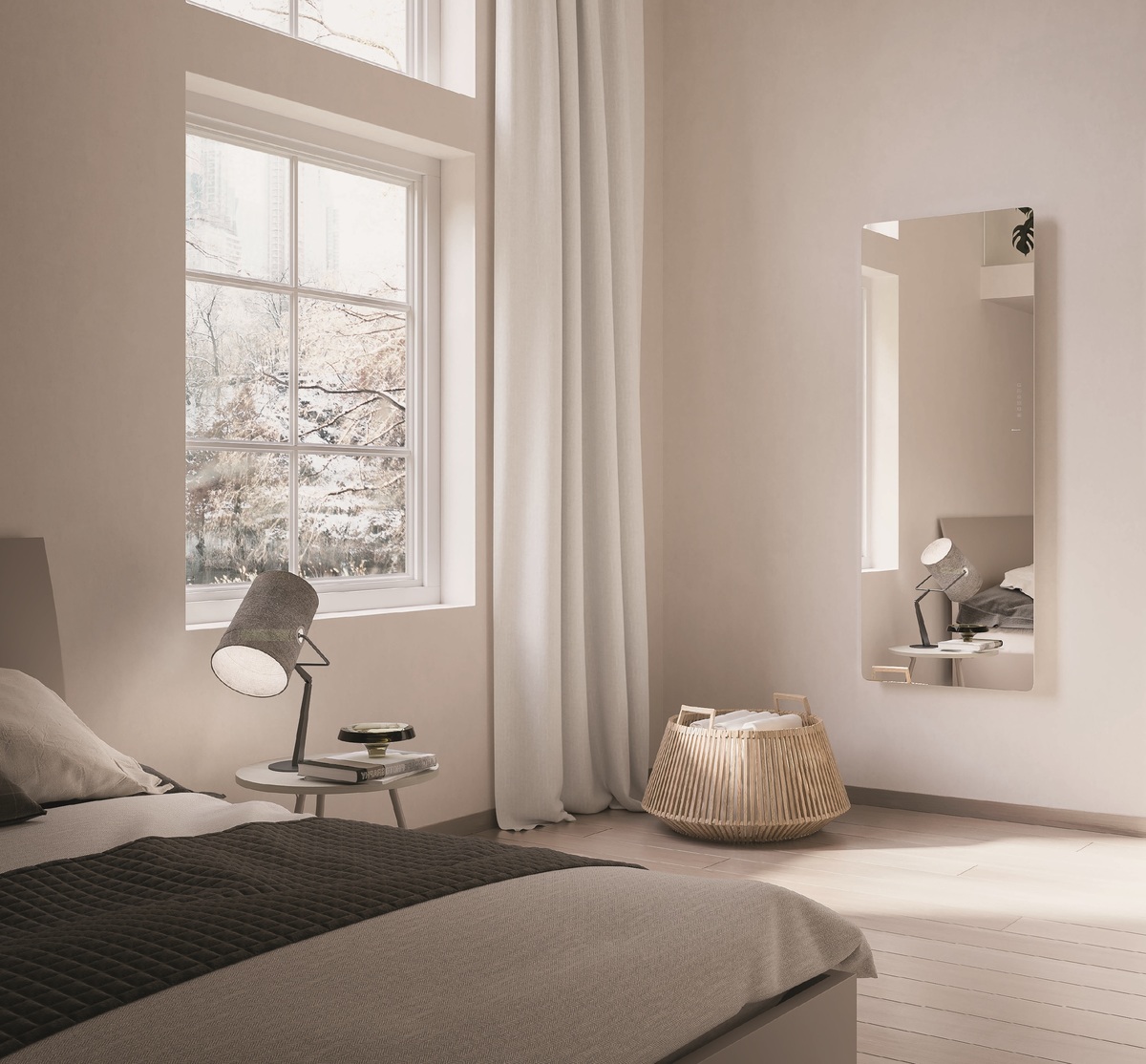 Электрический полотенцесушитель Lazzarini E-Mirrorr 500W 389298 400*1200 мм (зеркальный)
