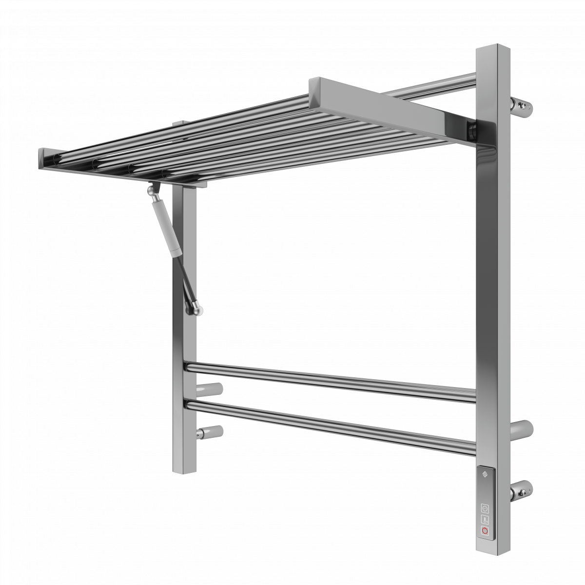 Электрический полотенцесушитель Terminus Горизонт П8 630*600 мм (хром) c полкой