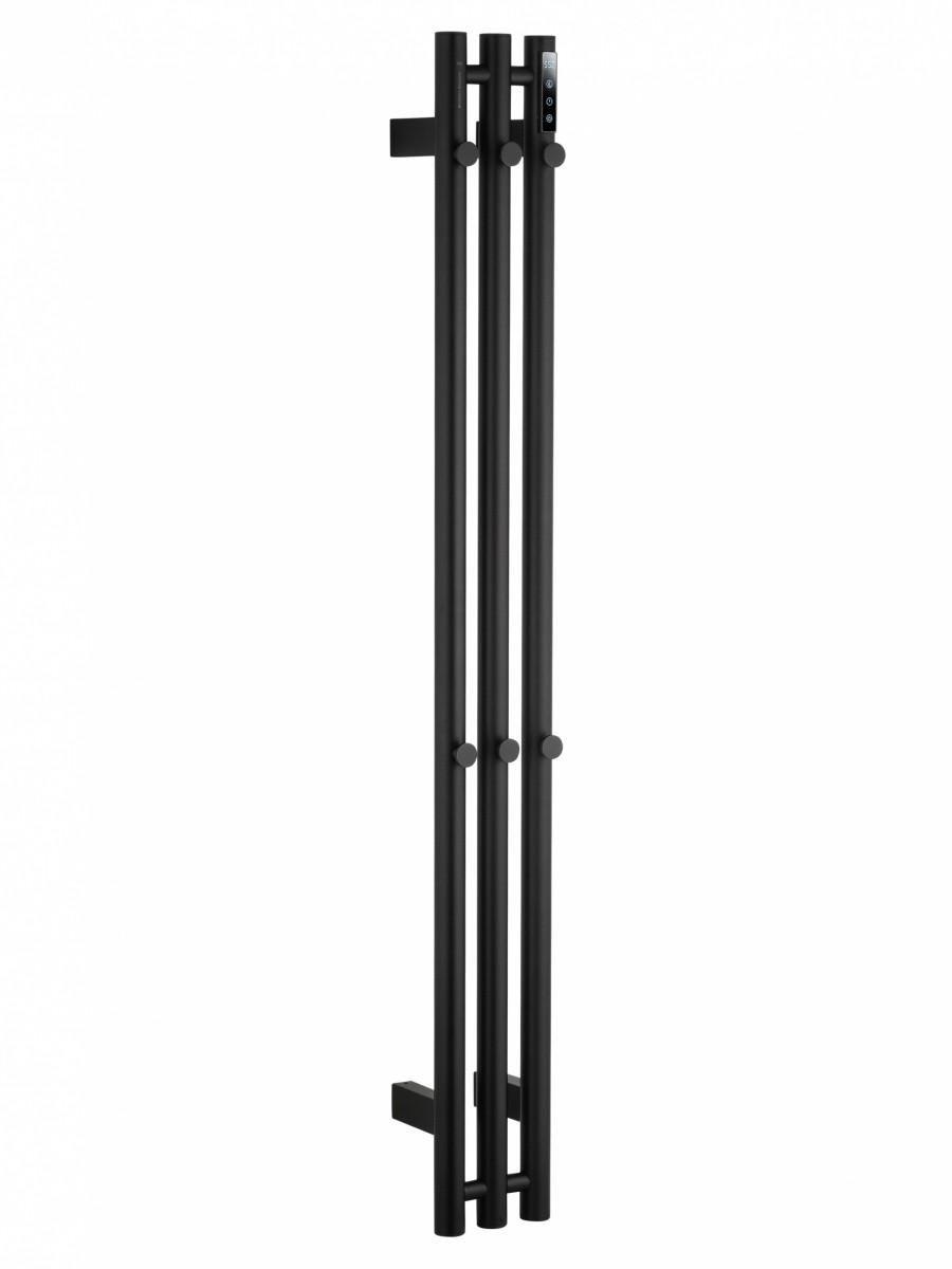 Электрический полотенцесушитель Wonzon&Woghand KASSEL WW-AL72312-MB 1200*136 мм (чёрный матовый)