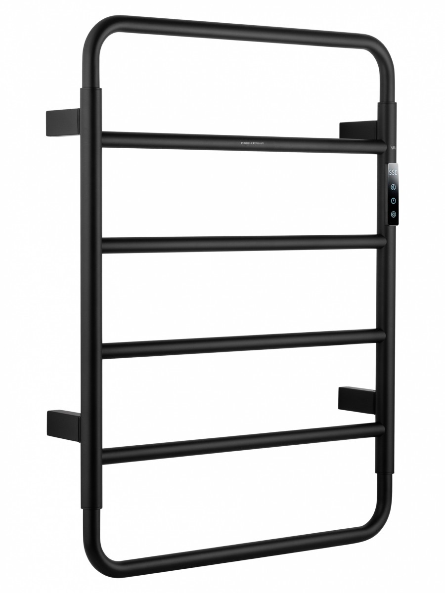 Электрический полотенцесушитель Wonzon&Woghand WISMAR WW-AL201-MB 640*475 мм (чёрный матовый)