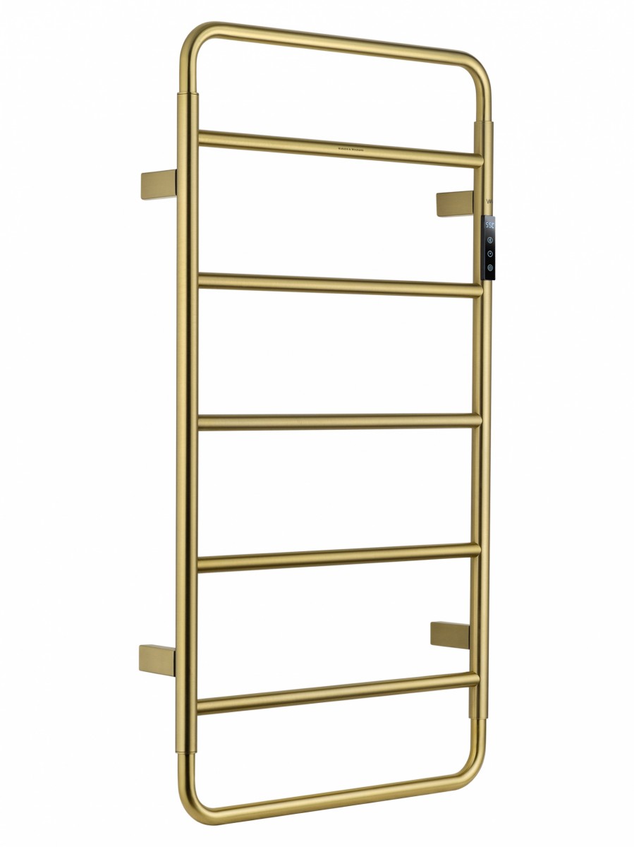 Электрический полотенцесушитель Wonzon&Woghand WISMAR WW-AL202-BG 904*475 мм (брашированное золото)