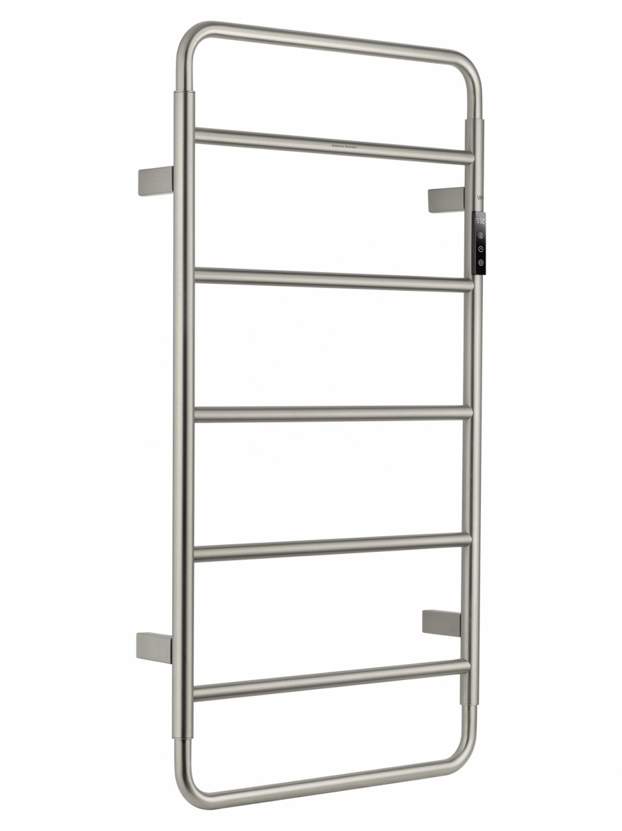 Электрический полотенцесушитель Wonzon&Woghand WISMAR WW-AL202-BR 904*475 мм (брашированный никель)