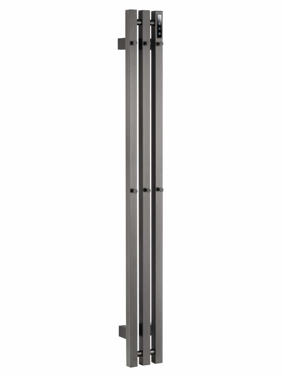 Электрический полотенцесушитель Wonzon&Woghand KASSEL WW-AL73312-GM 1200*150 мм (тёмный графит)