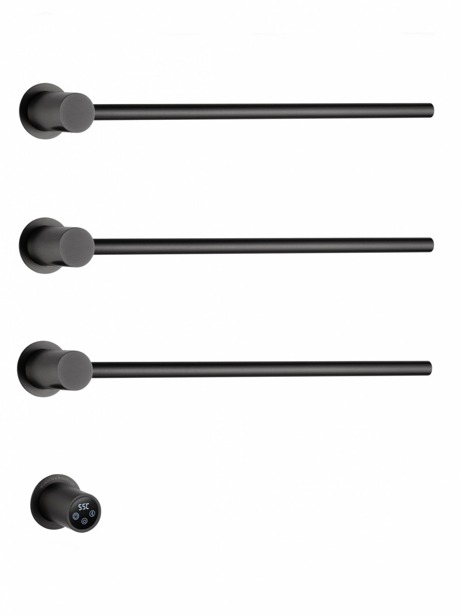 Электрический полотенцесушитель Wonzon&Woghand Hamburg WW-AL313-GM 570*520 мм (тёмный графит)