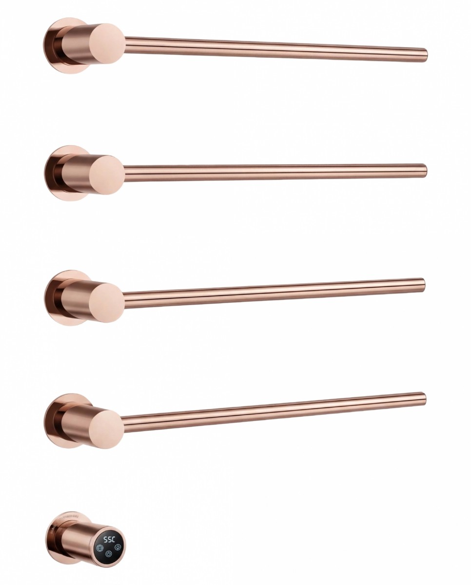 Электрический полотенцесушитель Wonzon&Woghand Hamburg WW-AL314-RG 720*520 мм (розовое золото)
