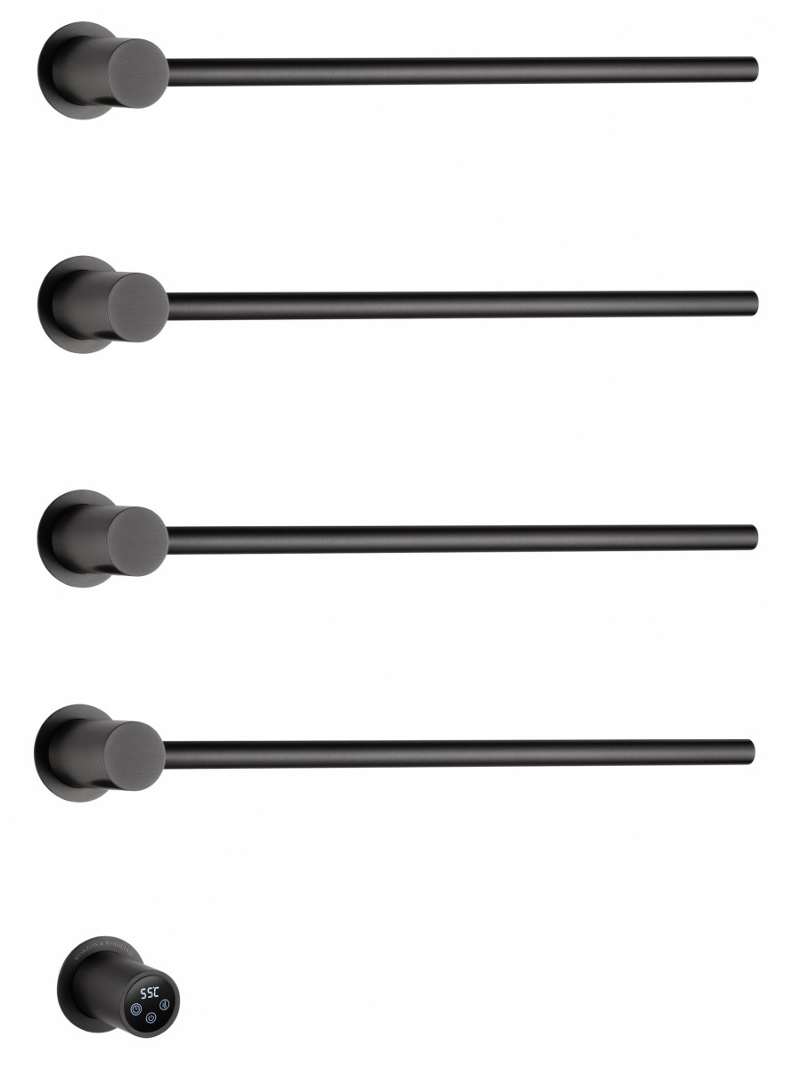 Электрический полотенцесушитель Wonzon&Woghand Hamburg WW-AL314-GM 720*520 мм (тёмный графит)