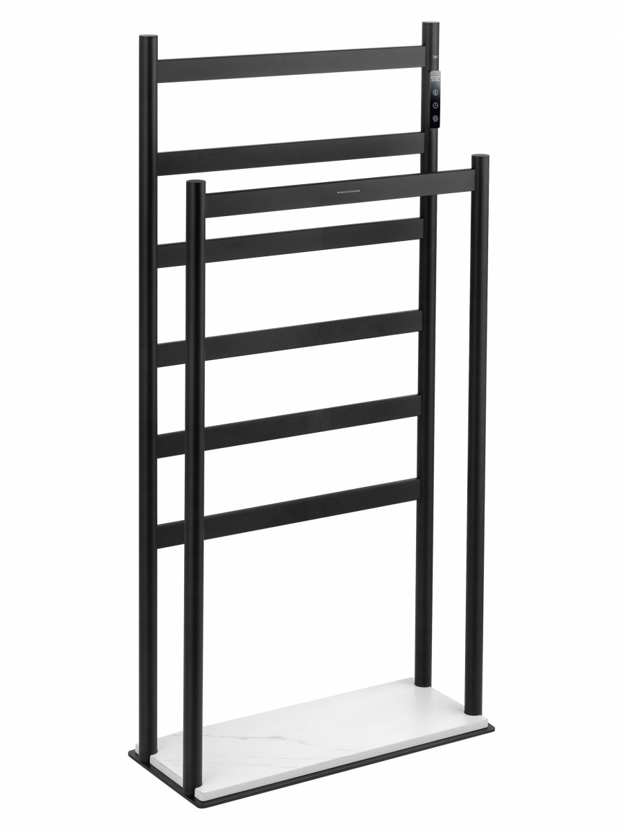 Электрический полотенцесушитель Wonzon&Woghand Essen WW-A407-MB 958*475 мм (чёрный матовый) напольный