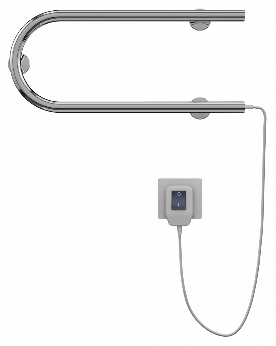 Электрический полотенцесушитель Terminus 225*500 мм (хром)