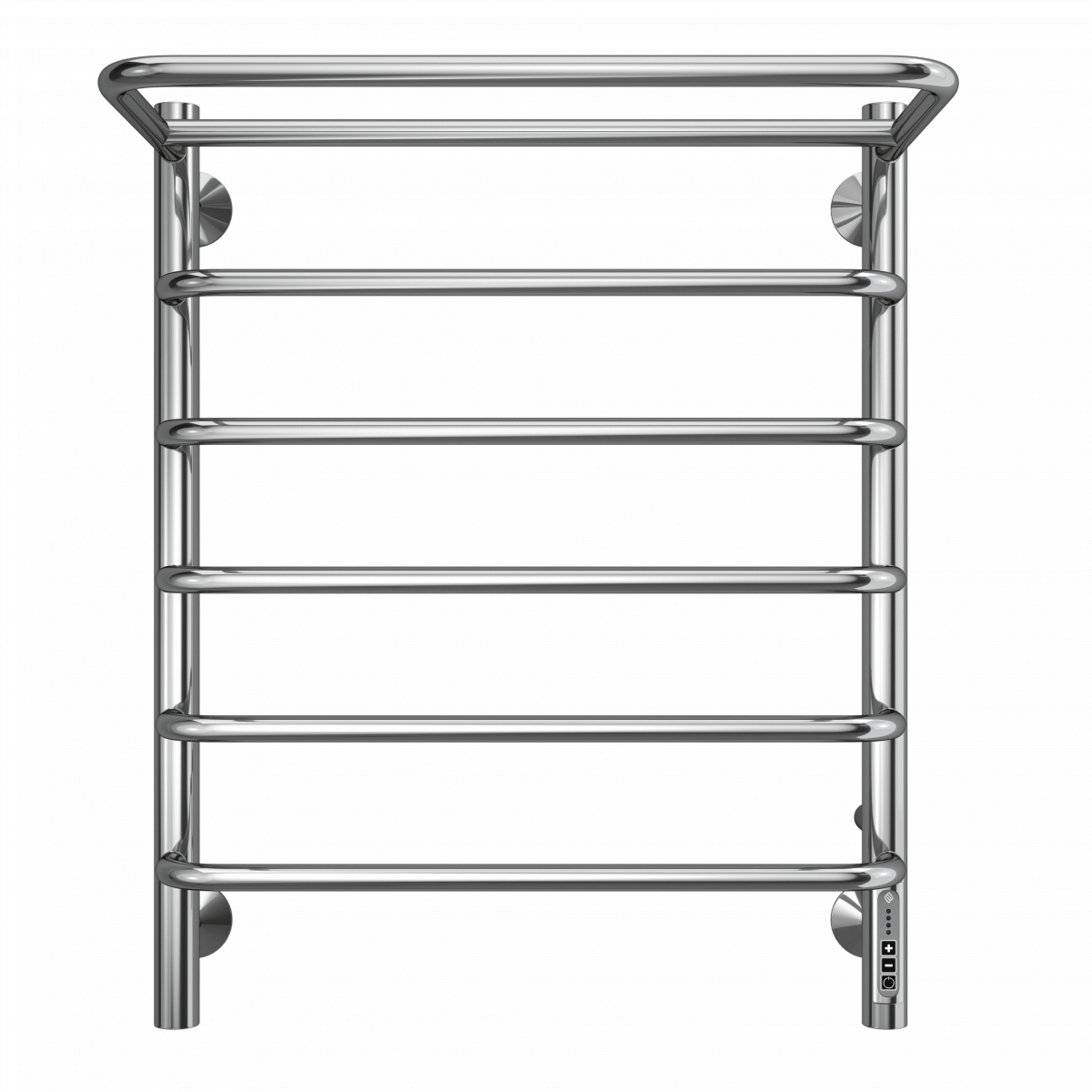 Электрический полотенцесушитель Terminus Полка П6 532*650 мм (хром) с полкой