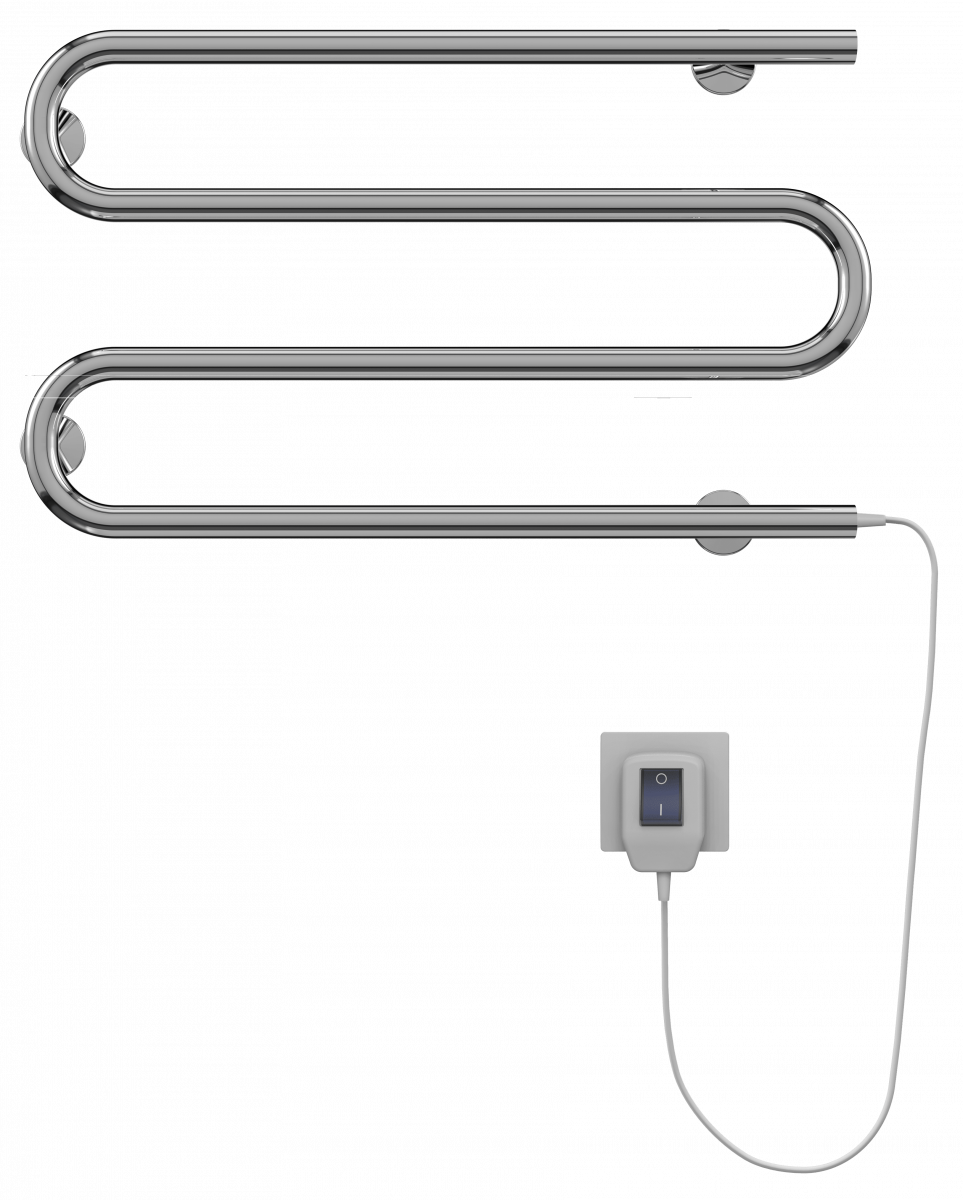 Электрический полотенцесушитель Terminus 375*600 мм (хром)