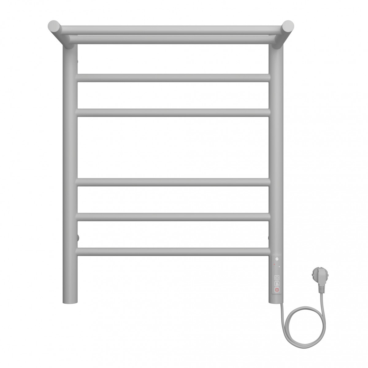 Электрический полотенцесушитель Terminus Аврора П6 450*600 мм (белый матовый) с полкой