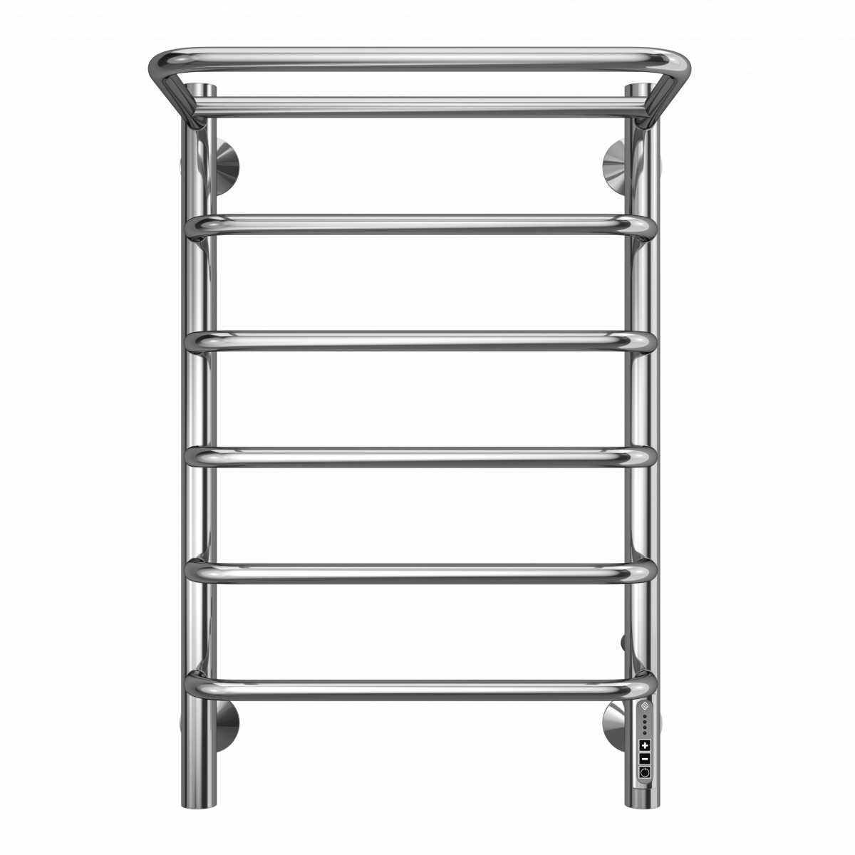 Электрический полотенцесушитель Terminus Полка П6 432*650 мм (хром) с полкой
