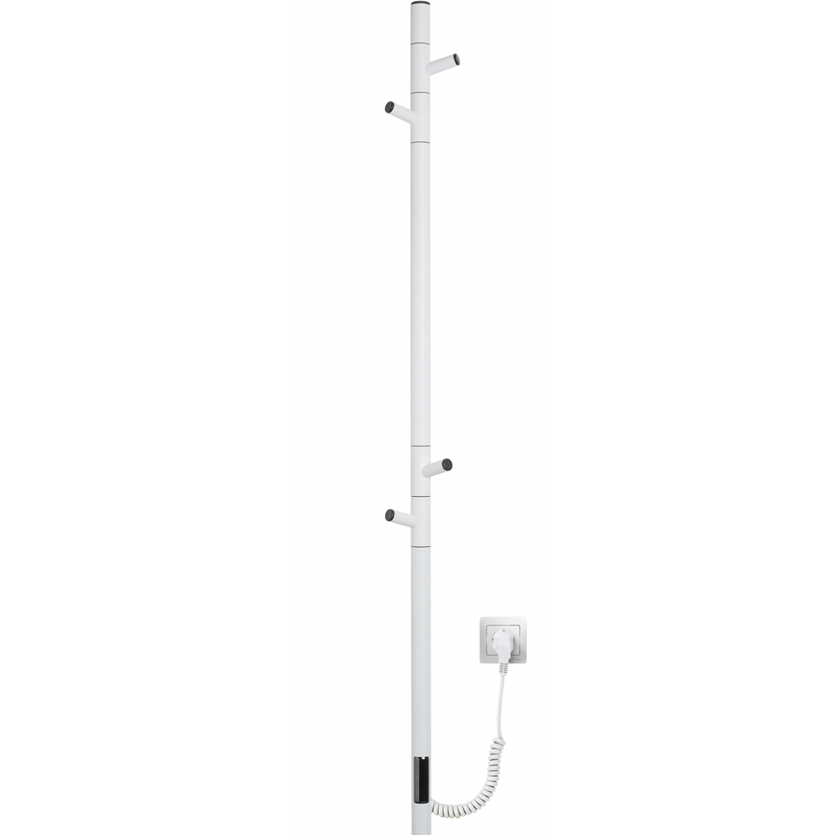 Электрический полотенцесушитель Vincea VTD-1DWE 127*1370 мм (белый)