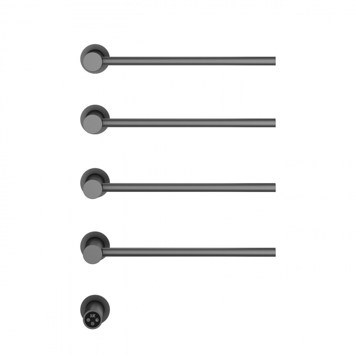 Электрический полотенцесушитель Vincea VTD-2H1GM 532*670 мм (вороненая сталь)