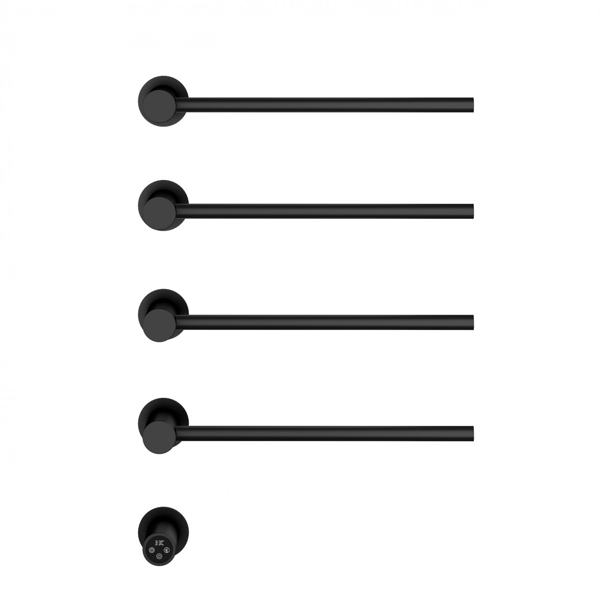 Электрический полотенцесушитель Vincea VTD-2H1MB 532*670 мм (черный)