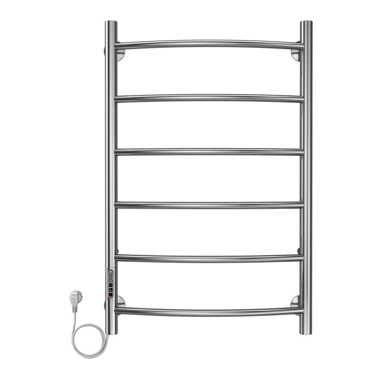 Электрический полотенцесушитель Azario Verona L П6 530*800 мм (хром)