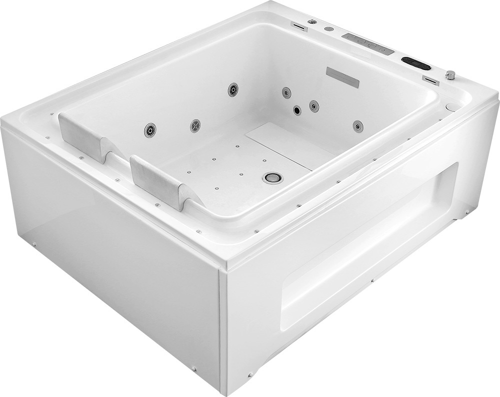Ванна акриловая Gemy G9268 K 185*150 мм (с гидромассажем)
