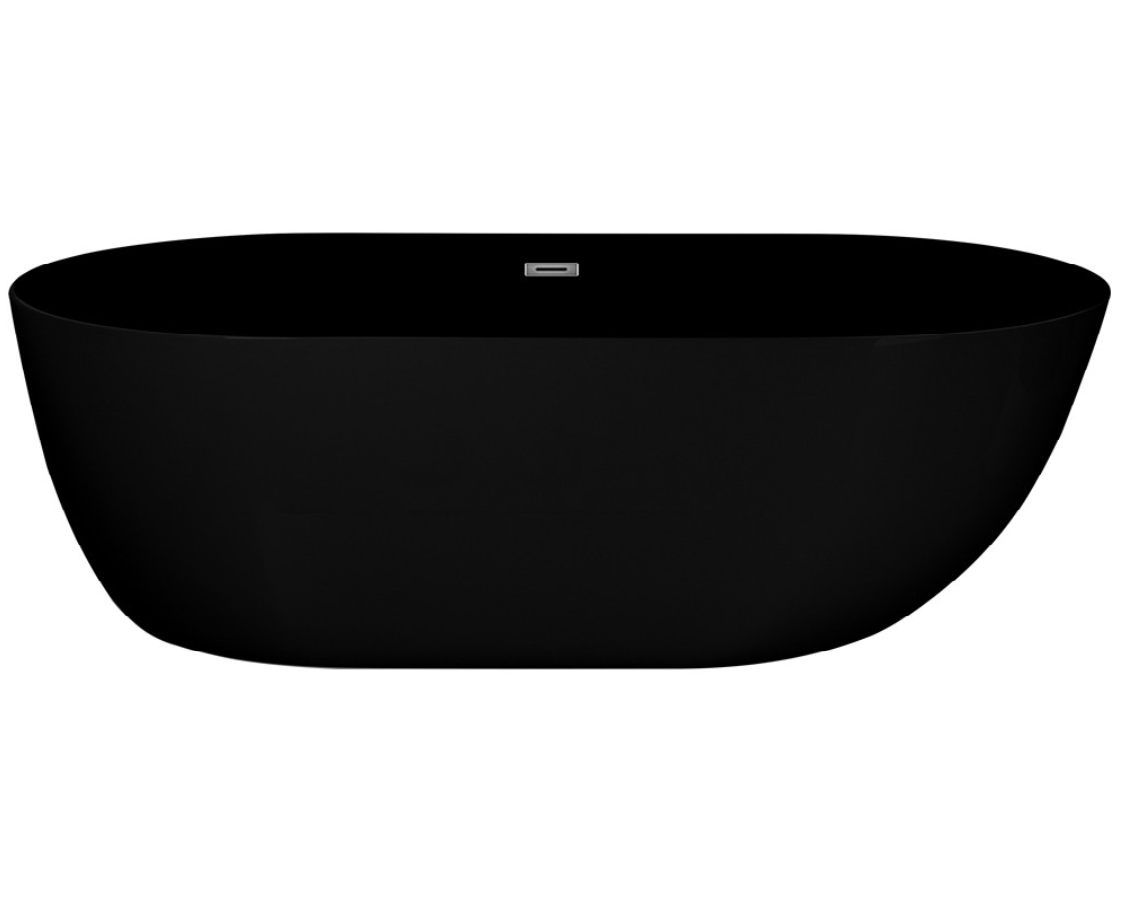 Ванна акриловая Cerutti SPA Como MB CT9904 170*75 см (чёрный матовый)