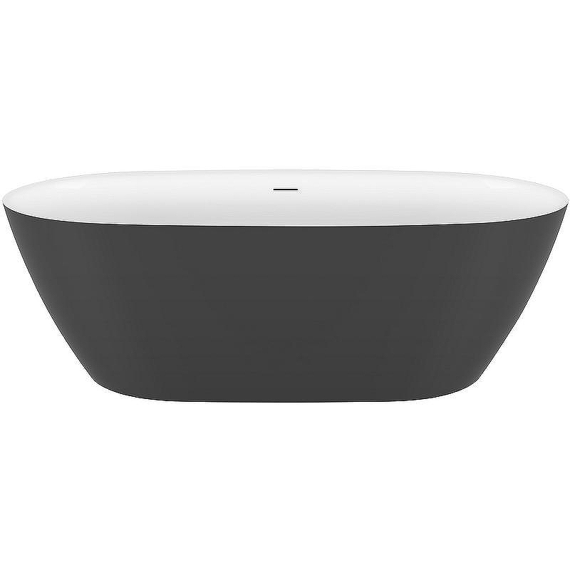 Ванна акриловая Black&White Swan 330SBGR 170*75 см (серый)