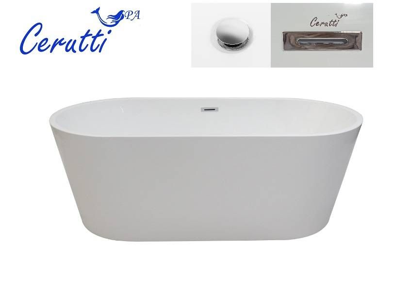 Ванна акриловая Cerutti SPA Resia CT10866 160*75 см (белый)