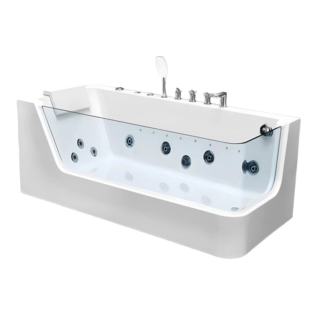 Ванна акриловая Cerutti SPA L C-494-17L 170*80 см (белый) с гидромассажем